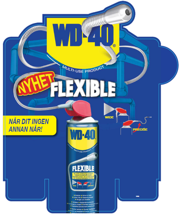 Toppskylt WD-40 Flexible