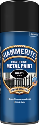 Hammerite Slätlack Svart spray 400ml