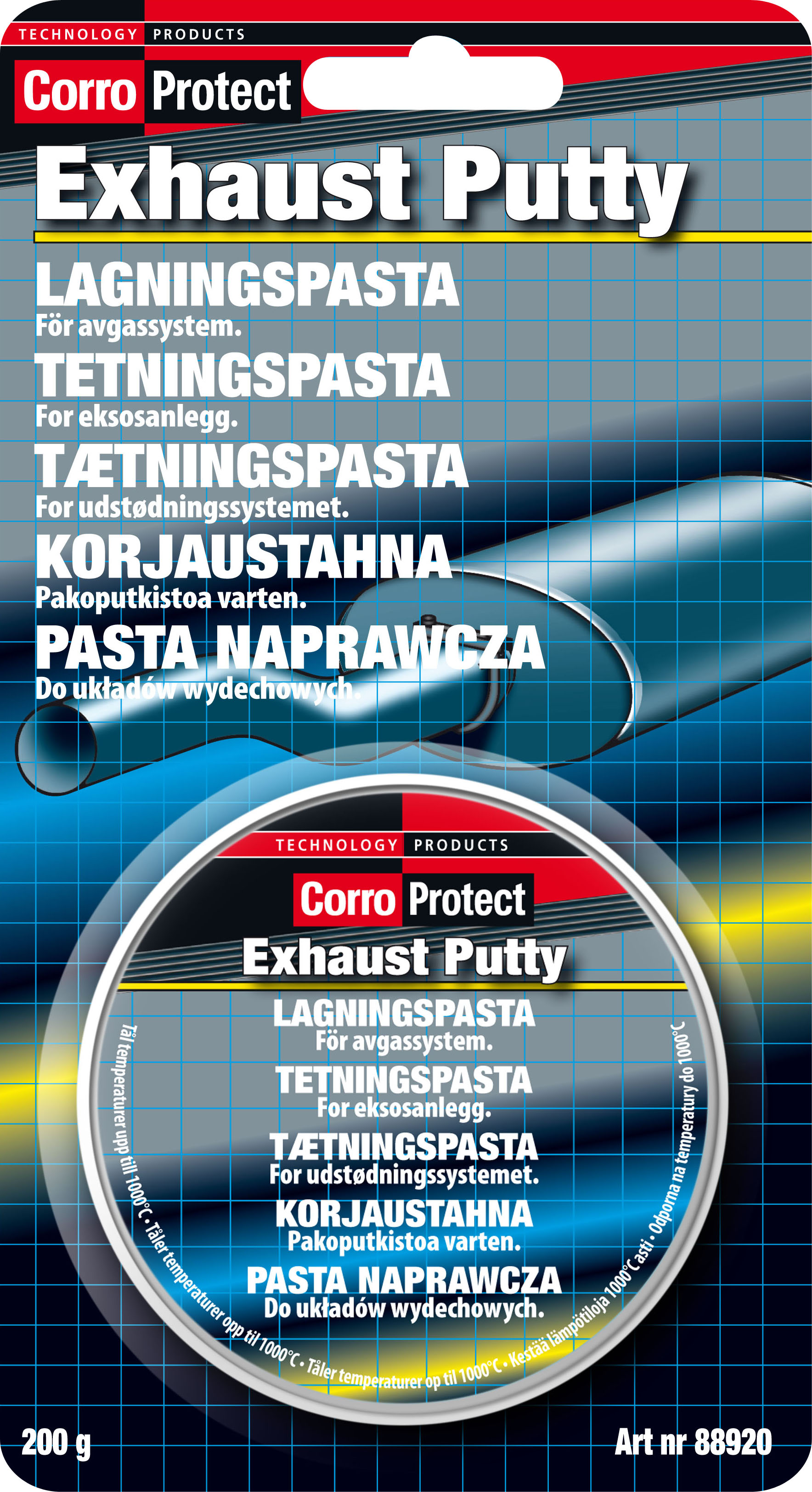 CorroProtect Exhaust Putty 200g SEAB