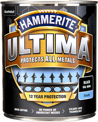 Hammerite Ultima Slätlack Svart 750ml