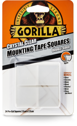 Gorilla Monteringstejprutor 24st 2,5 x 2,5 cm