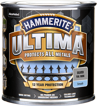 Hammerite Ultima Slätlack Silver 250ml