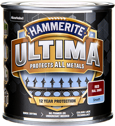 Hammerite Ultima Slätlack Röd 250ml