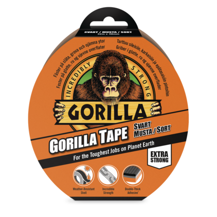 Gorilla Tape Svart 32mx48mm