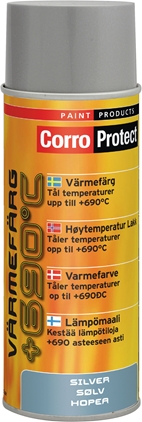 CorroProtect Värmefärg Silver spray 400ml