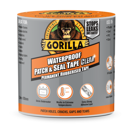 Gorilla Tape Patch & Seal Clear  2,40 m x 100mm